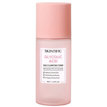 sKINTIFIC glycolic acid daily clarifying toner